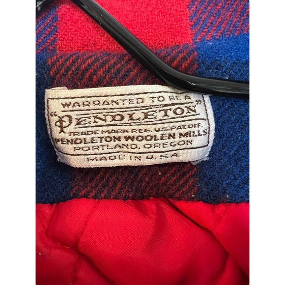 Pendleton Wool Jacket Kids Colorful Checkered Size Medium ? Thinsulate 80s 90s - Picture 4 of 16